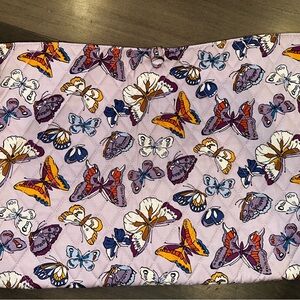 Vera Bradley Purple Butterflies Laptop Case Cover Pouch NWT
